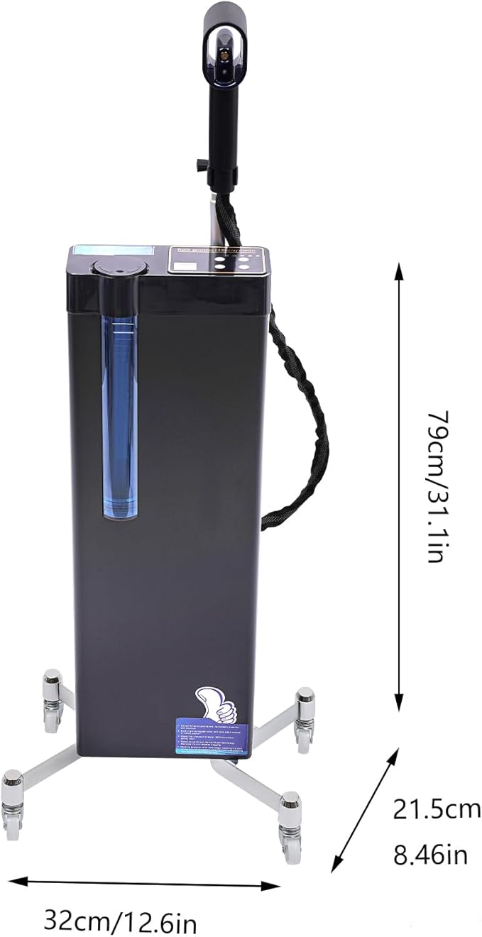 1300W 110V Nano Hair Steamer 3-in-1 Commercial Grade Salon Steamer with Adjustable Nanospray Multifunctional Hair Salon Nano Hair Steamer for Hair Care Repair Color in Hair Salons