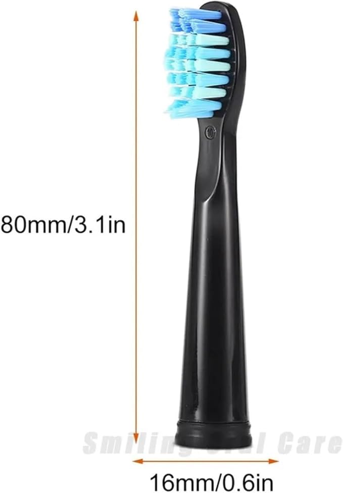 10/20PCS Electric Toothbrush HeadsCompatible for SEAGO SG899/SG507/SG610/SG659/SG917/E1/E2/E3 Vacuum Replacemen Brush Head(Orange)