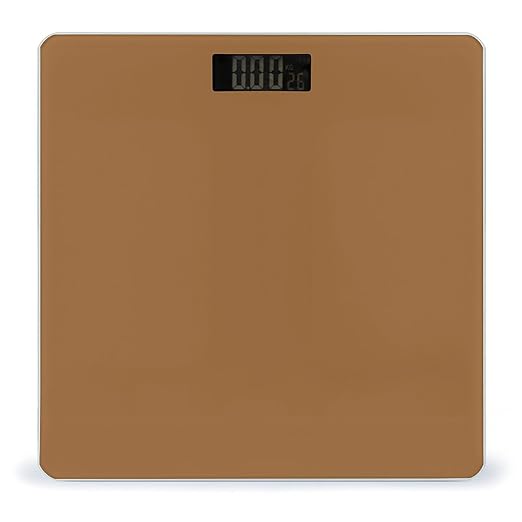 Men's Fashion Automatic Switch Digital Bathroom Weighing Scale Smart Scale Brown
