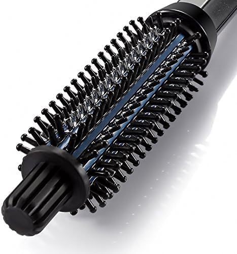 Curling Iron Brush Portable 3 in 1 Curling Tong for Short and Long Hair Coating with Ceramic Anti-Scald Curler Brush Curling Iron Wand Rollers Comb
