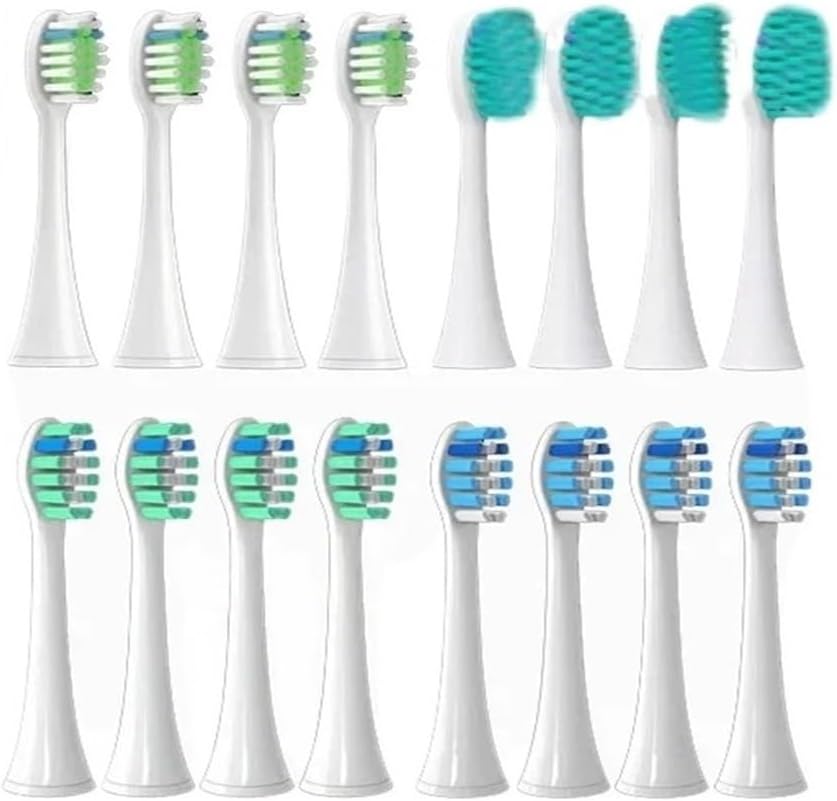 for Phi Sonicare Toothbrush Brush Head Replacement Brush Heads HX3/HX6/HX9 Series HX3210/3211/6150/6500/6510/6530/9342/6730(16p4)