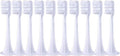 Replacement Brush Heads Compatible with Mijia T500 Replacement Electric Toothbrush Heads Nozzles Clean Protect Soft Bristle(10pcs White)