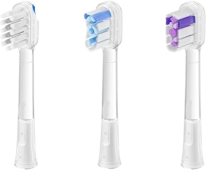 Compatible for Laifen Electric Toothbrush Head LFTBO1-S LFTB01-P ABS LFTB01-A Oscillation &amp Vibration(Efficient Clean x3)