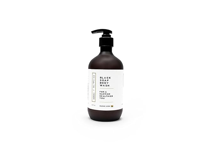 KAEME.COM GOLDFLAKES LUXURIOUS BLACK SOAP BODY WASH-Plant BasedAntifungal HandmadeSulphateParabenDye FreeNourishing &amp Soothing FormulaPimpleEczemaAcne Anti-Bacterial Herbal-500mL /16.9Fl