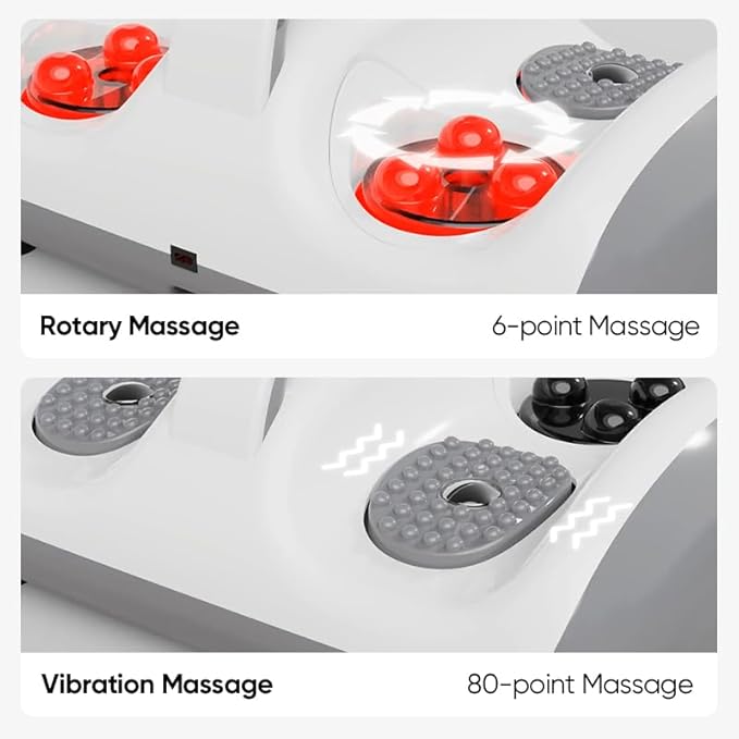 Shiatsu Foot Massager Machine Foot and Calf Massager Deep Tissue Massager for Plantar Fasciitis Pain Relief Promotes Blood Circulation