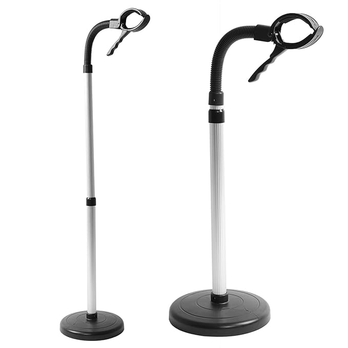 Hair Dryer Stand Adjustable Stainless Steel Hair Dryer Stand Convenient Hair and Pet Grooming Solid Stand Hair Dryer Storage