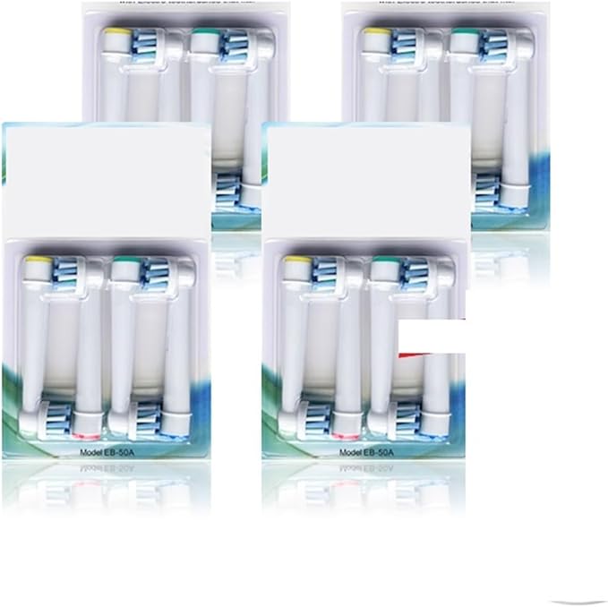 Brush Heads Refill Compatible for O bElectric Toothbrush Heads Replacement for Oral Nozzles D12 Cross(16pcs-EB50)