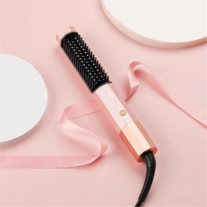 2in1 Hot Comb Straightener Electric Hair Straightener Hair Curler Hair Flat Irons (Color : Black-JoJo's Bizarre Adventure1 Size : 1)