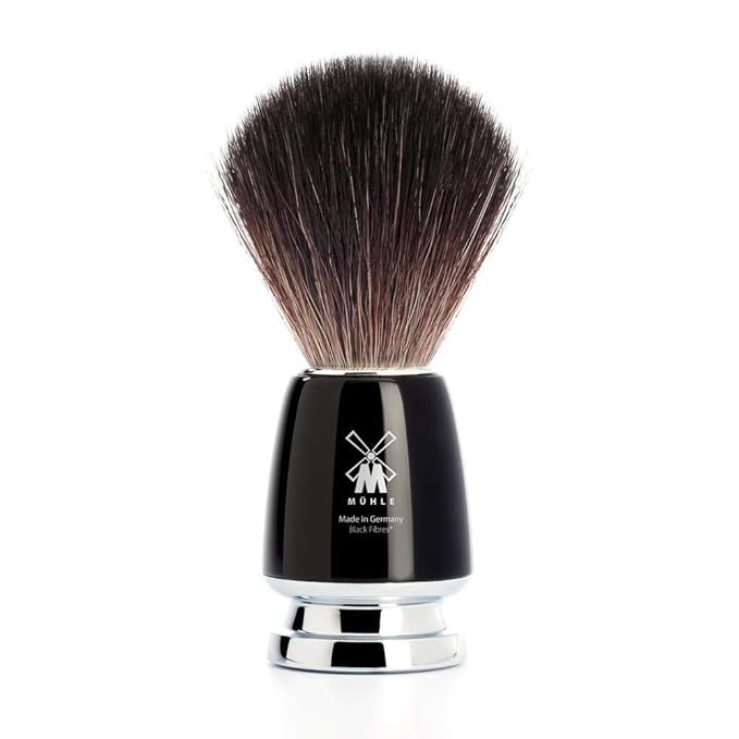 MÜHLE RYTMO Black 3-Piece Black Fibre Safety Razor Shaving Set