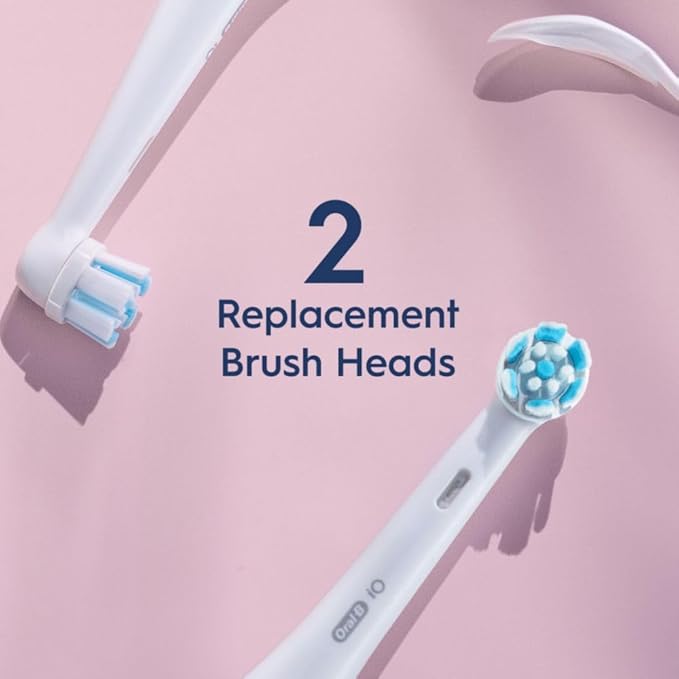 Oral-B iO Series Gentle Care Electric Toothbrush Replacement Brush Heads for an Oral-B Electric Toothbrush 2 Count White