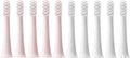 10PCS Replaceable Brush HeadsCompatible for XIAOMI T100 Electric Toothbrush Soft Caps Bristle Vacuum Package Nozzles(5White5Pink)
