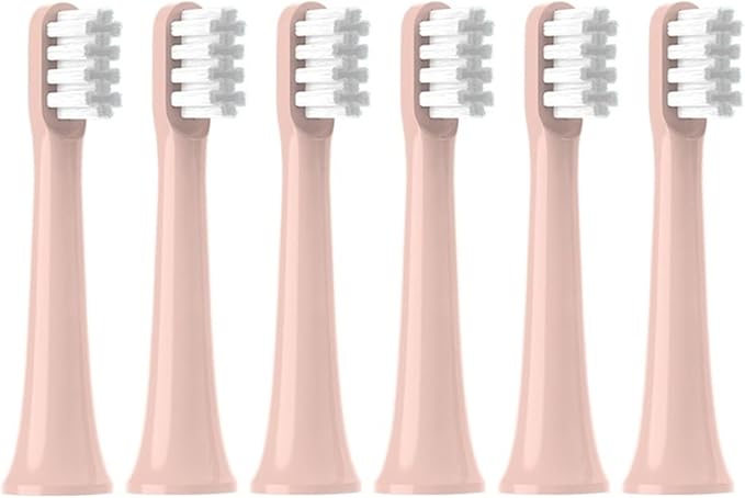 4/6PCS Brush Heads for XIAOMI T100 Soft Dupont Bristle Vacuum Nozzles Refills Electric Toothbrush Head(4pink)