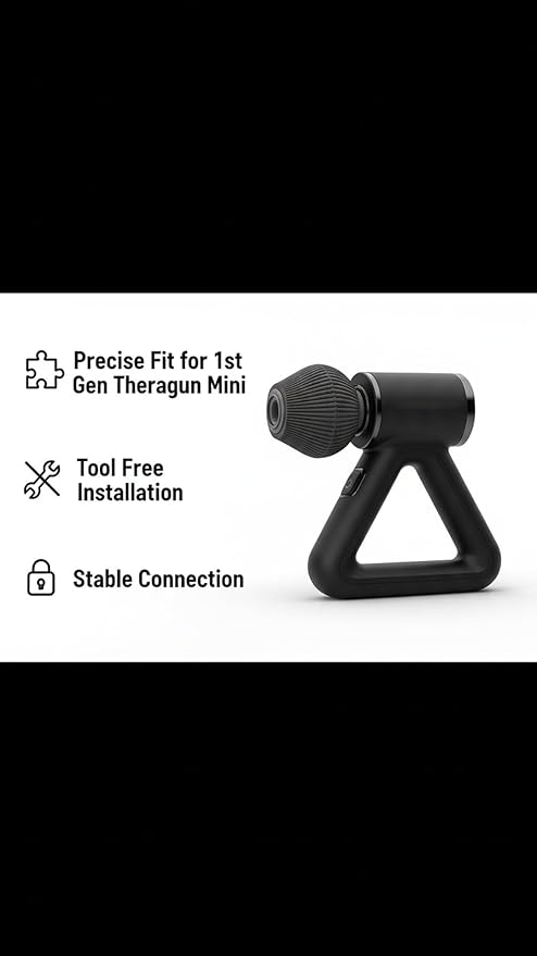 4-piece Replacement Massage Head Set for Theragun Mini (Generation 1) Multi-Functional Shock Massager Accessory