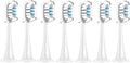 Compatible for Xiaomi Mijia T300/T500/T700 Replacement Brush Heads with Caps Sealed Package Soft(7White)