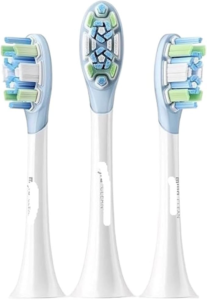 Original Replacement Brush Heads Compatible for XIAOMI Mijia Electric Toothbrush MES609/MES610 Pro Sonic Sweep Vibration Head(Sensitive 3 pcs)