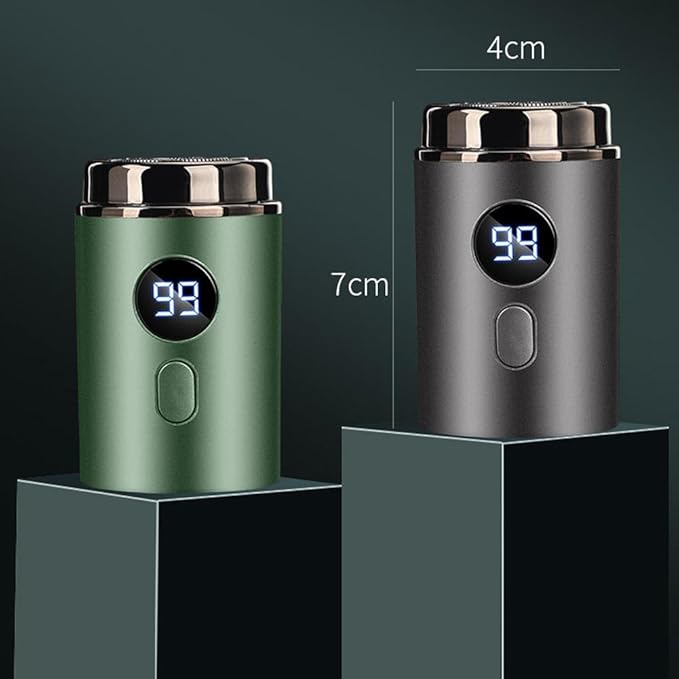Timeatea Shaver 2025 New 3D Micro Float Electric Shaver Pocket Size Compact Travel Work Waterproof Shaver for Men with Fast Charging/Rotary Head/Led Power Display Precise &amp Comfort (Upgrade Gr