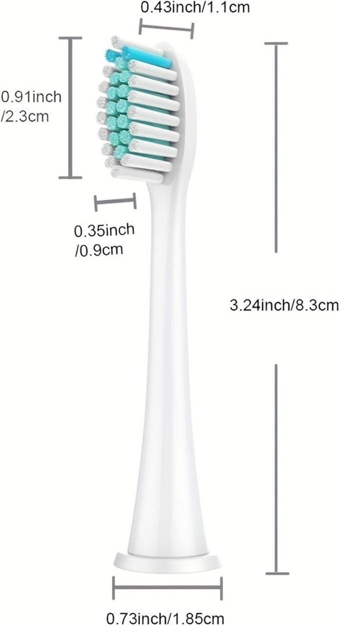 8/12/16/20PCS Electric Toothbrush Replacement Brush HeadCompatible for Philips HX3/6/9 Series Bl551(Black 16pc)