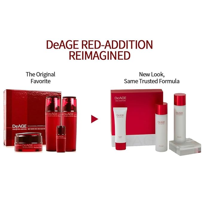 CHARMZONE DeAge Red Addition Classic Skin Care Set (New Version) – 3-Piece Anti-Aging Kit with Toner Emulsion &amp Cream – Red Wine Pomegranate &amp Tomato for Hydration Firming &amp Radiance