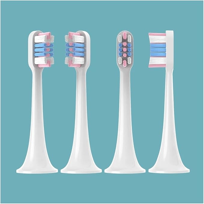 20/50 Pieces Replacement Brush Heads for Xiaomi T300/T500/T700 Soft Bristle Electric Toothbrush nozzles(50WhiteGreenBlue)
