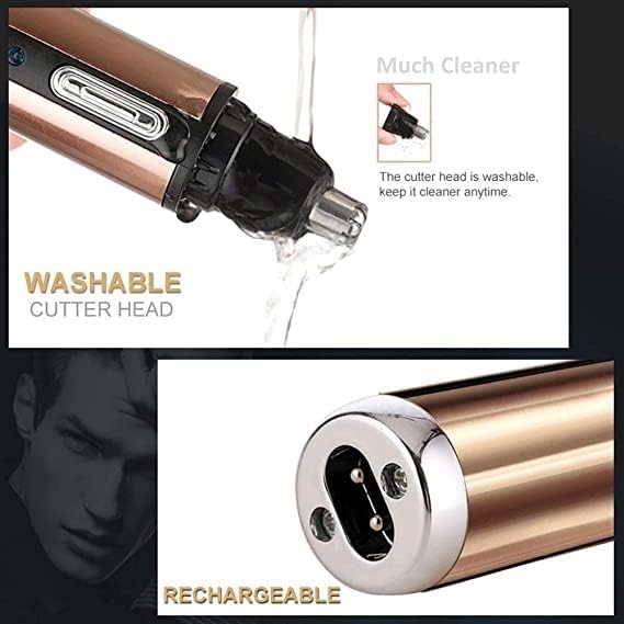 Nose Hair Trimmer-Professional Painless Ear and Nose Hair Trimmer for Men and Women Waterproof Dual Edge Blades for Easy Cleaning Easy to use Unisex