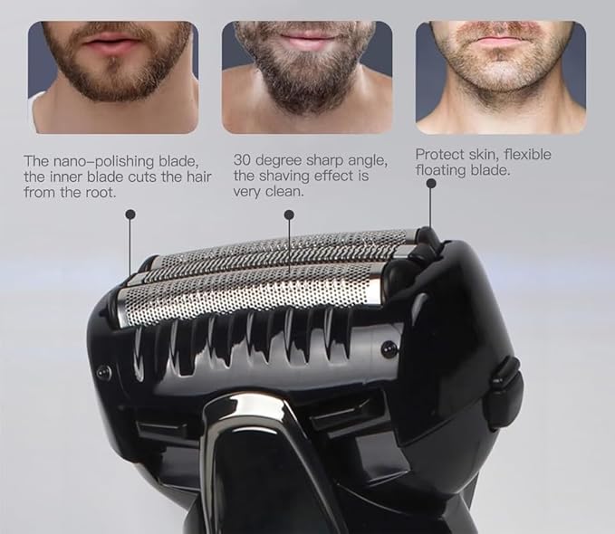 Upgrade Quality Wet/Dry Electric Shaver &amp Trimmer Set for Men WES9025PC Electric Razor Replacement Inner Blade &amp Outer Foil Set for Panasonic ARC4 4-Blade Shaver ES-LA63AA ES-LA63-S