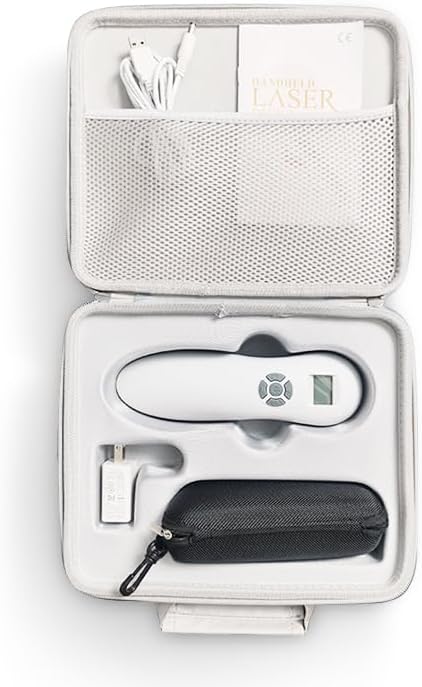 Handheld Cold Red Light Therapy Device for Joint &amp Muscle Relief LED Display Near Infrared Light Machine with Multi-Speed &amp Pulse Function 808nm &amp 650nm