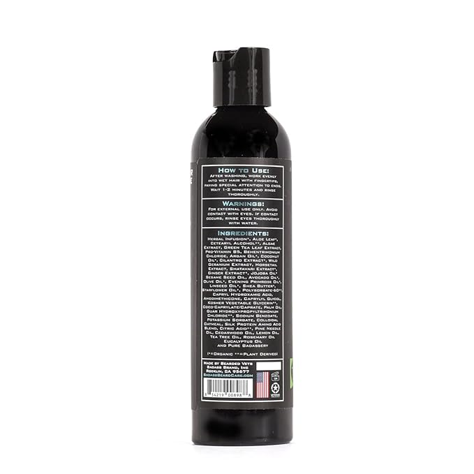 Badass Beard Care Beard Conditioner For Men - THE MOUNTAIN MAN 8oz - Made of Natural Ingredients for A Healthy Soft &amp Itch Free Beard and Mustache