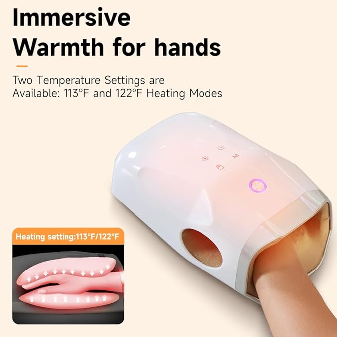 Hand Massager Cordless Hand Massager for Arthritis and Carpal Tunnel Gift for Men Women Parents Relaxation at Office