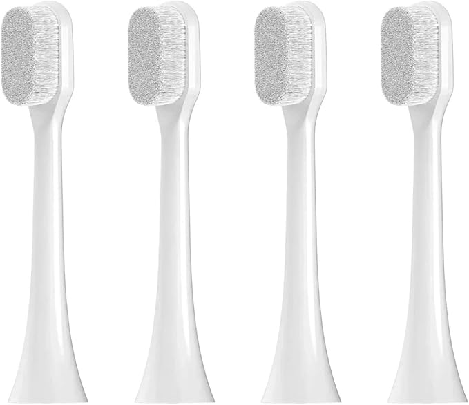 Compatible for Replace The Brush Head of The Electric Toothbrush with This Ultra-Soft Nano-Bristle which is Suitable for Sensitive Skin Care(4 Pcs)