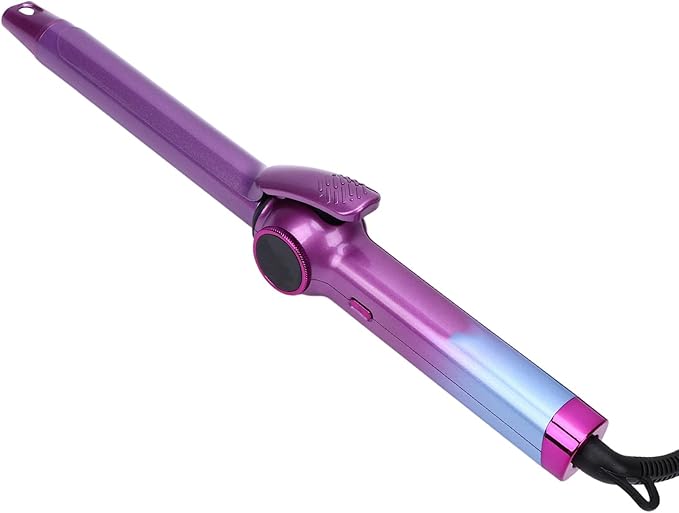TARSHYRY Ceramic Hair Curling Iron Professional Ionic Hair Curler with Swivel Power Cord High Heat Resist ABS Polymer Shell Even Heat Distribution for All Hair Types Gradient Purple (US Plug)