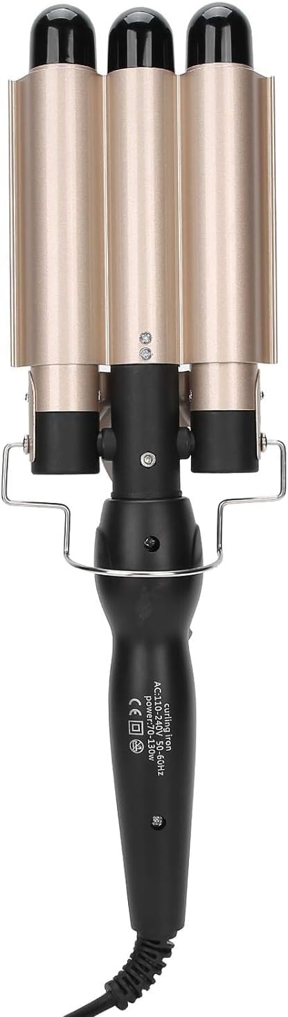 3 Barrel Curling Iron25mm?1 inch ?Professional Hair Curling Wand with Two Temperature Control 3 Barrel Hair Waver Compatiable for All Hairstyles