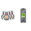 DOVE MEN + CARE Shower Tool For Stronger Healthy-Feeling Skin Active Clean Scrubs Body Wash and Face For Fresh Healthy-Feeling Skin Extra Fresh Cleanser That Effectively