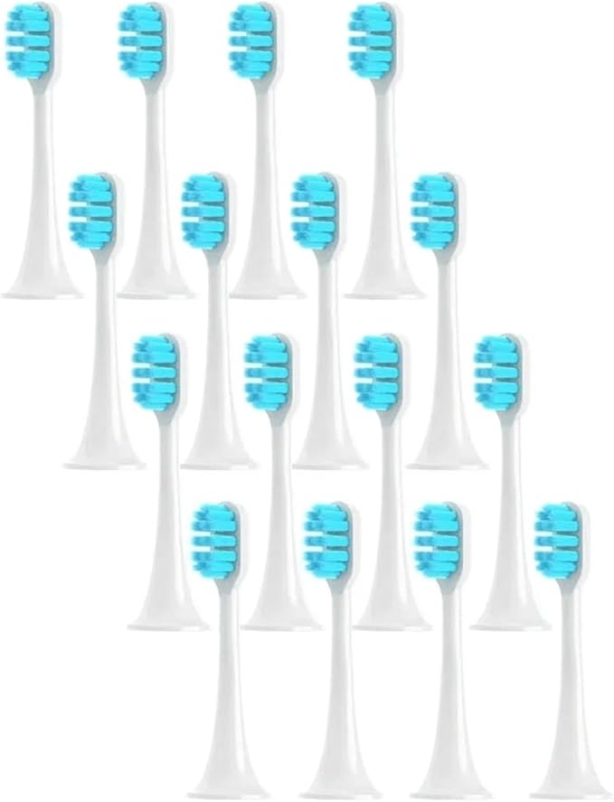 Compatible for T300/T500 Replacement Toothbrush Brush(Blue-16pcs)