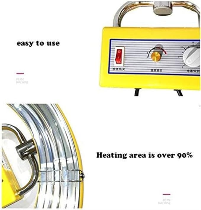Wall Mount Professional Orbiting Hair Dryer Salon Heater Color Processor &amp Accelerator with Adjustable Timer Temperature