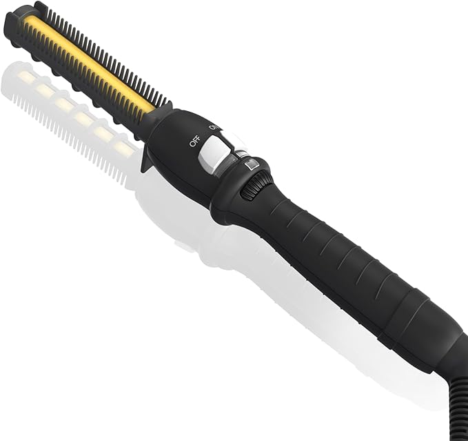 Lura Professional Root/Edge Straightener200-500°F Pressing Combs for Black HairElectric Hot Comb for Women Thick Hair