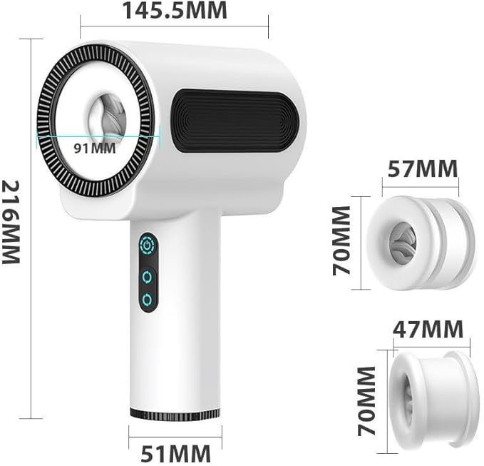 Portable Tool Hair Dryer Shaped Men's Fitness Equipment Smart Rotation Multi-Frequency