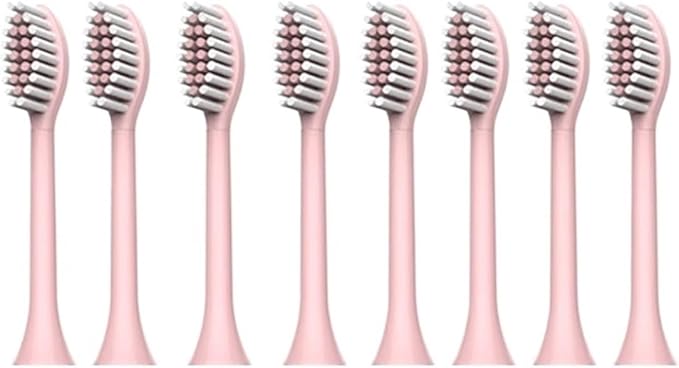 Compatible for N100 N105 Electric Toothbrush Replacement Brush Head(Pink 8)