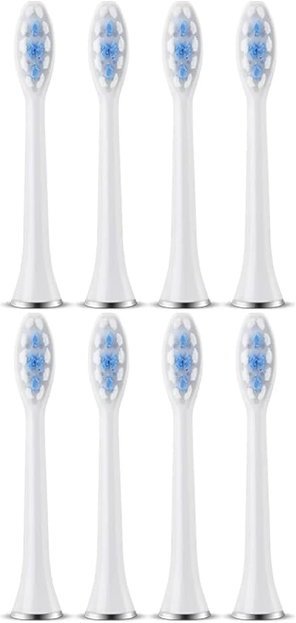Replacement Toothbrush Heads Compatibility for Revyline RL010 Electric Accessories Nozzles Bristles(8PCS White)