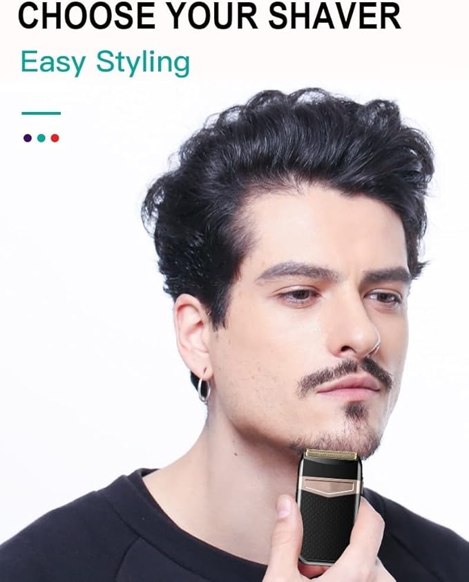 Electric Razors for Men Rechargeable Shaving Machine Electric Razor for Men Electric Shaver Beard Razor Wet-Dry Dual Use Waterproof Fast Charging