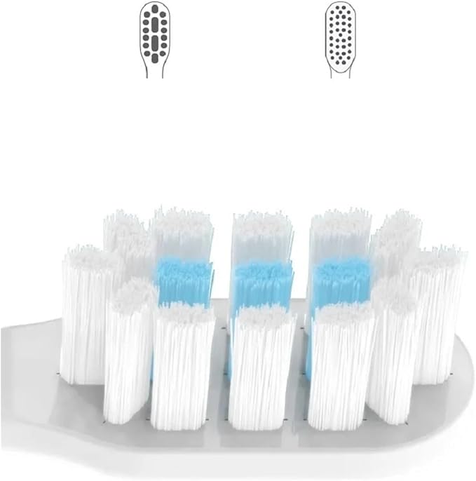 4 Pcs/Pack Toothbrush Replacement HeadsCompatibility for MIJIA T300/T500/T700 Soft Bristle Nozzle Deep Clean Tooth Brush Head