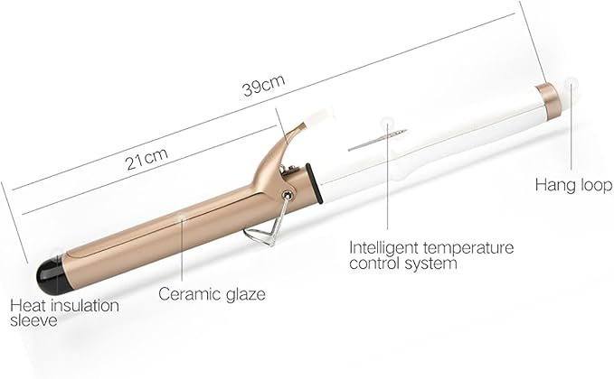 New Real Electric Professional Ceramic Hair Curler LCD Curling Iron Professional Anti-Tangle Auto Curling Iron with 5 Temperatures &amp Timers &amp LED Display
