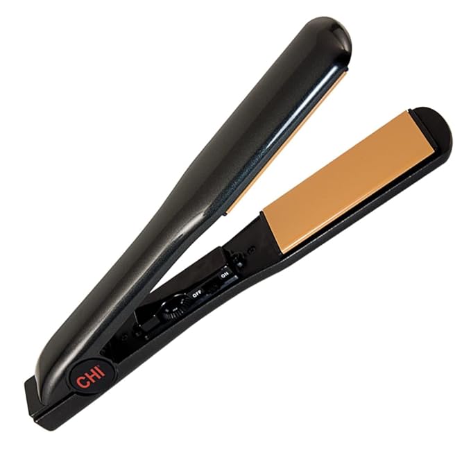 CHI Classic Tourmaline Ceramic 1.5″ Hairstyling Iron Wide Plate Hair Straightener &amp Curling Tool for Smooth Shiny Frizz‑Free Hair Adjustable Temperature For All Hair Types Professional Hair