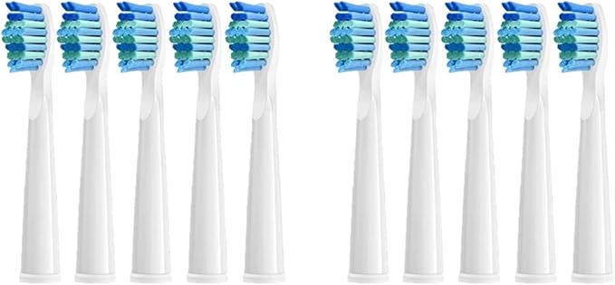 Replacement Toothbrush Head Bristle Brush Refill Compatibility for Refills FW-D1/FW-D3/FW-D7(10 PCS WT)