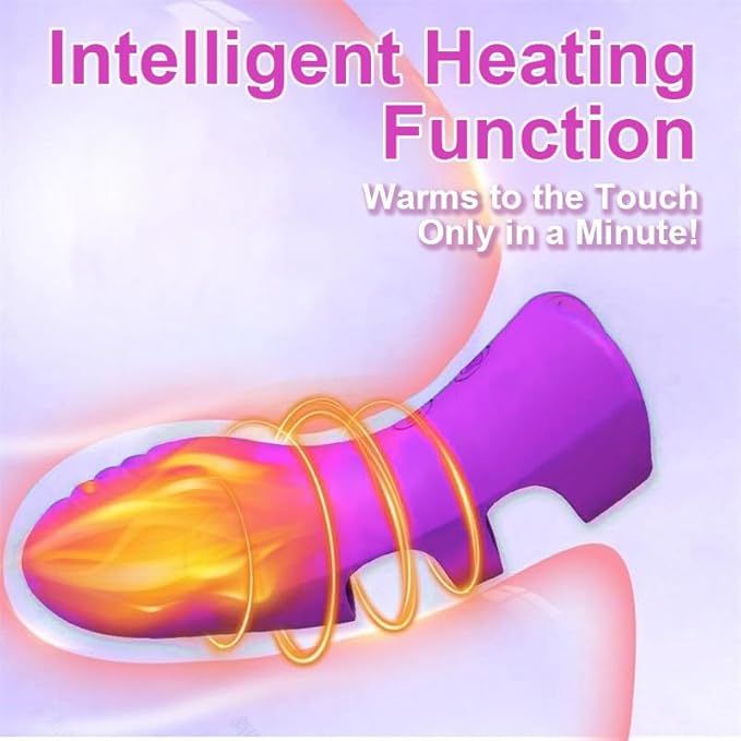 2026 Newly with Heating Function Mini Handheld Electric Back and Finger Massager Waterproof Quite Massager Portable Massager for Back Neck Shoulder BodyRose Purple