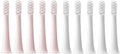 Compatible for MIJIA T100 Replacement Brush Heads Sonic Electric Toothbrush Vacuum Soft Bristle Suitable Nozzles 10Pcs Clean(5Pink 5White)