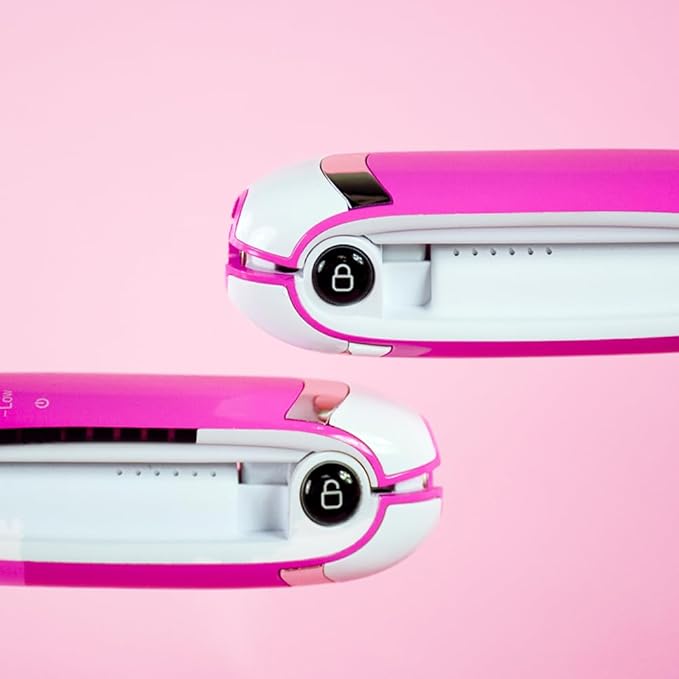 blowpro Cordless Styling Iron Made to Travel USB Rechargeable Iron 1 Titanium Plates 35 min of Cordless Styling 3-Preset Heat Settings Travel Lock Rapid Heat Tech!