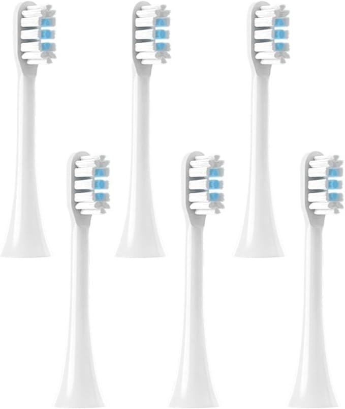 Compatible for HX6011 6013 6014 6021 6030 6053 6063 6064 6073 6100 6220 6212 6312 Toothbrush Heads(6pcs)