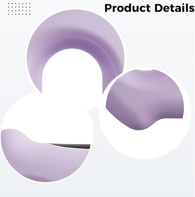 Handheld Electric Massager with 5 Speeds Silicone Fascia Ring for Full-Body Muscle Relief