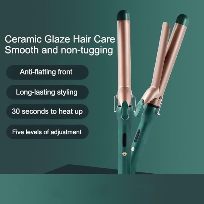 DONGXIAO 25MM curling iron 28MM curling iron 32mm curling iron large curling iron long lasting styling curling iron large wave curling iron curling iron for long hair (Size:32mm)
