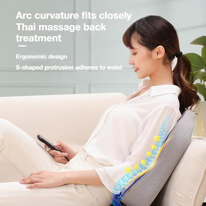 Back Massager with Heat Neck Massager for Pain Relief Deep Tissue 3D Kneading Massage Pillow for Back Neck Shoulder Legs Gift for Mom and Dad